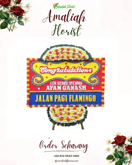 Sewa Papan Bunga Saggra Agung